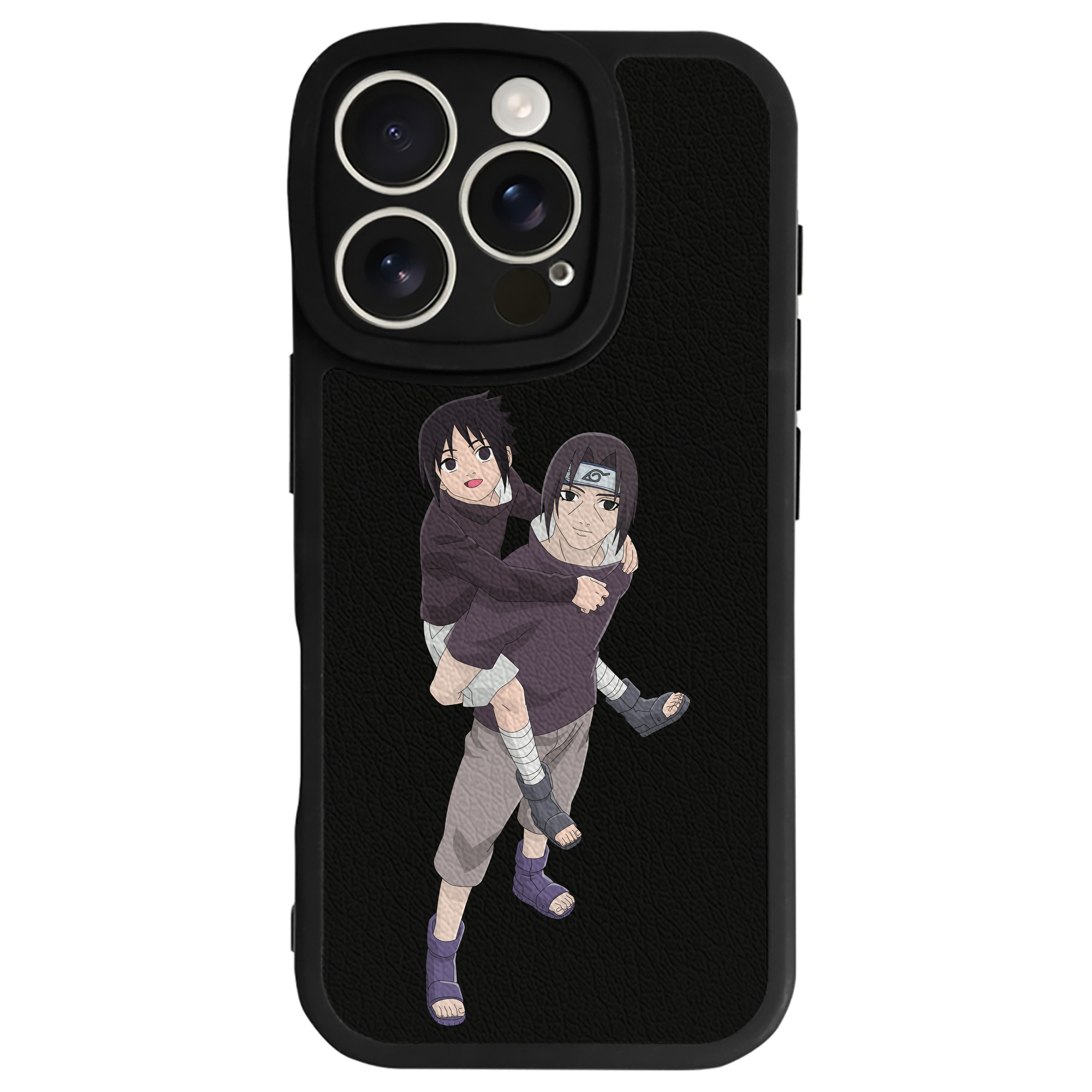 （画像用） NARUTO -ナルト- うちは イタチ Uchiha Itachi 【iPhone 16シリーズ対応】シリコンスマホケース（レザー調） 材質：シリコン